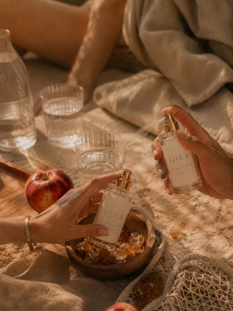 Eine Flasche, geteilt